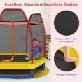 thumbnail image 6 of Infans 7FT Kids Trampoline with Safety Enclosure Net Spring Pad & Jumping Mat for Kids, 6 of 7