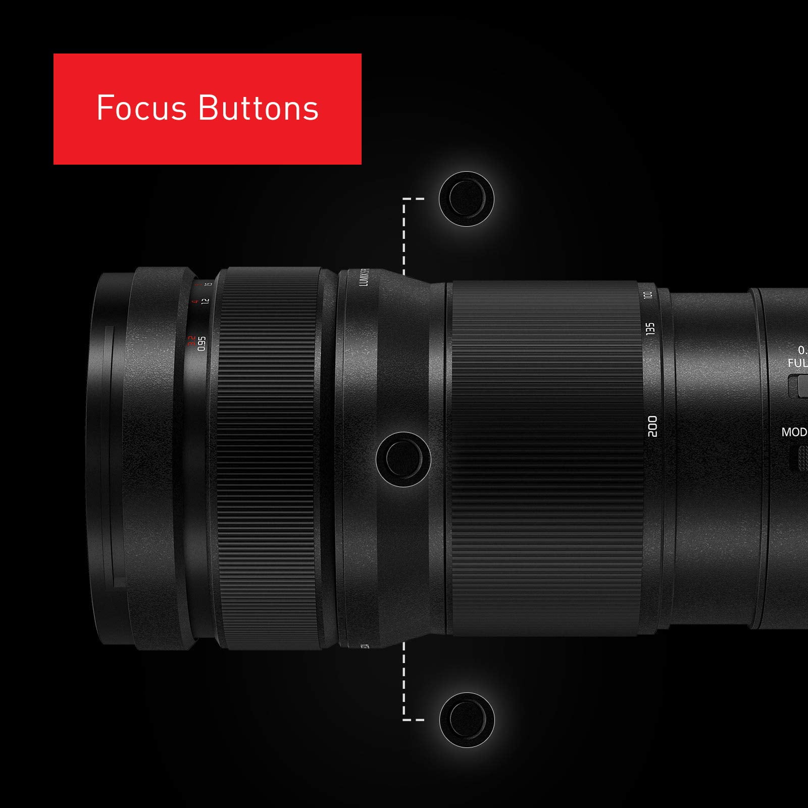 Panasonic LUMIX S PRO 70-200mm F2.8 Telephoto Lens, Full-Frame L