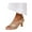 Gold, variant on Where's That From Womens Mykonos Sling Back Wide Low Block Heel Sandals