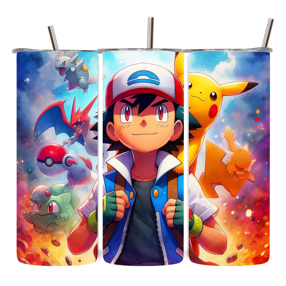 Alpha Printing 20oz Pocket Monster Wave Tumbler – Anime Creature Edition