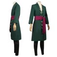 thumbnail image 2 of Anime One Piece Roronoa Zoro Disfraces De Cosplay Kimono Disfraces De Halloween para Hombres Ropa De Juego De Rol Uniforme De Fiesta Traje Peluca Abrigo-r, 2 of 3