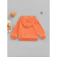 thumbnail image 4 of Qiylii Toddler Baby Halloween Hoodies for Girls Boys, Casual Long Sleeve Pumpkin Skeleton Print Loose Sweatshirts,1-6Years, 4 of 8