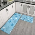 thumbnail image 2 of Blue Dog Paw Footprint Kitchen Rugs Sets Of 2,Anti Fatigue Kitchen Mat Rugs Non Slip Washable,Decorative Kitchen Floor Mats for Kitchen,Sink,Laundry,17"x30"+17"x47", 2 of 7