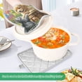 thumbnail image 4 of BZSMCE Pot Holder Oven Mitts Cooking Baking Playful Pals Creative Pattern Size:7x9.8in, 4 of 7