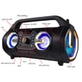 thumbnail image 2 of Boytone BT-16G Boombox Built-in 5" RGB Disco Lighting Wireless Bluetooth Portable Speaker, Accessories Included, Black, 2 of 8