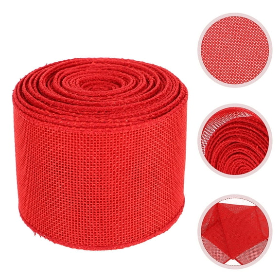 TEHAUX Red Imitation Rope Ribbon 1Pcs For Diy Crafts And Holiday Parties