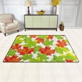 thumbnail image 3 of Dreamtimes Lightweight Non Slip Carpet Mats 60 x 39 inch (5'x 3'3"), Area Soft Rugs Floor Mat Rug Decoration for Kids Room Living Room Green Red Leaves, 3 of 6