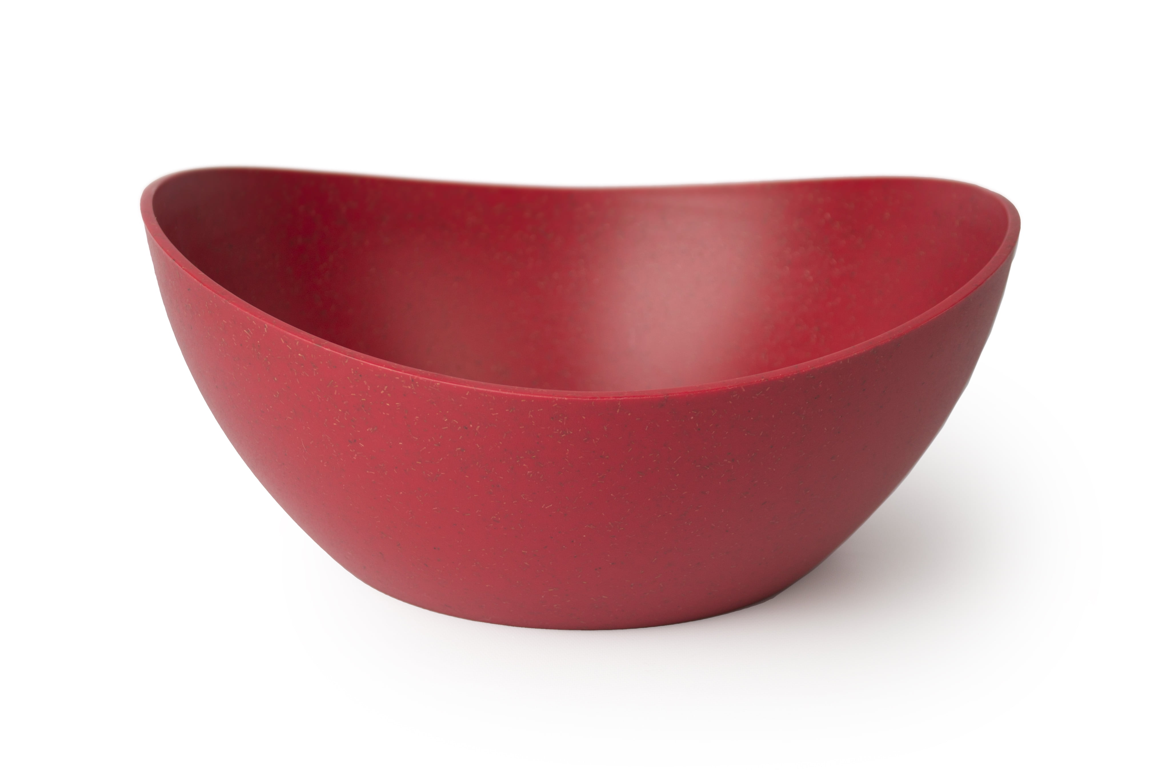 Ecosmart 6416481 3 qt. Red Poly-Flax Oval Serving Bowl