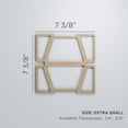 thumbnail image 3 of Ekena Millwork 7 3/8"W x 7 3/8"H x 3/8"T Extra Small Greeley Decorative Fretwork Wood Wall Panels, Alder, 3 of 3