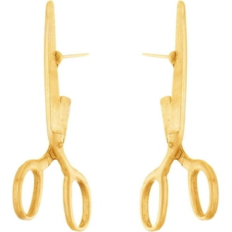 Bohemian Gold Flower Dangle Earrings - Large Statement Geometric Earrings For Women