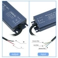 thumbnail image 3 of IP67 Waterproof LED Driver Switch Power Supply Transformer Adapter AC 110V-240V to DC 24V 100W Constant Voltage Output for LED Strip Light Outdoor Lightbox Signboard, 3 of 6