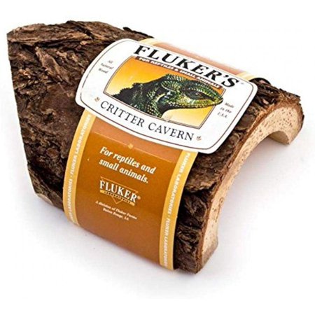 Flukers Critter Cavern Corner Half-Log Small 1 count Pack of 2