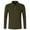 Army Green, variant on Men's Henleys Shirts Classic Button Basic Long Sleeve Shirt Casual Collared Solid Color Cotton Business Tees Stylish Tops
