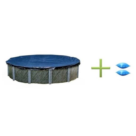 New Winter Above Ground Round Swimming Pool Cover 28'   2 4x8 Air Pillows