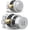 Polished Chrome, variant on Mega Handles | Buena Door Knob and Deadbolt Combo | Satin Brass
