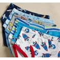 thumbnail image 6 of Pure Cotton Little Boys Briefs Soft Dinosaur Truck Toddler Underwear Kids Undies (Pack of 6) 2T, 6 of 6