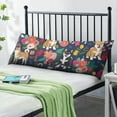 thumbnail image 2 of Dog Lover's Body Pillow Cover - Soft & Breathable, Hidden Zipper, 20"x54", Cute Puppy & Floral Print - Perfect Gift for Pet Lovers, Side Sleepers & Dog Themed Decor, 2 of 7