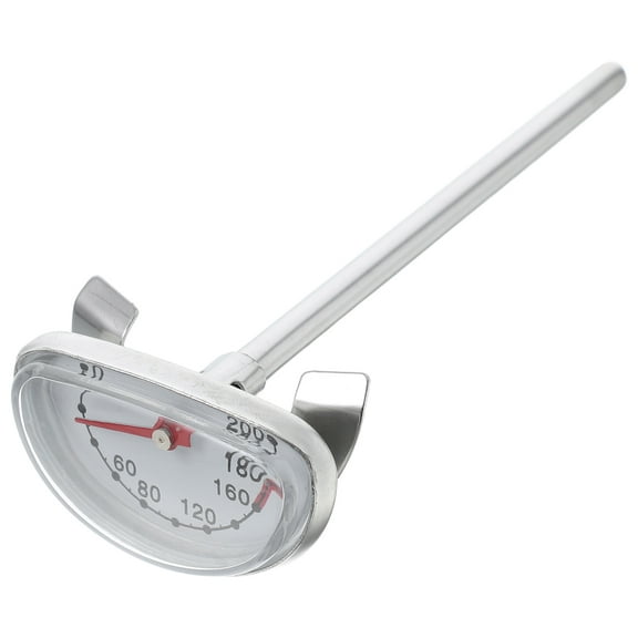 FRCOLOR Deep Frying Thermometer BBQ Thermometer Grill Thermometer Stainless Steel Probe Accurate Temperature Gauge for Cooking and Baking