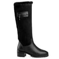 thumbnail image 7 of Ferwind Women's Shearling Winter Boots Slouch Suede Shaft Knee-High Adult Black  8, 7 of 7