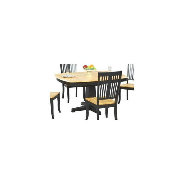 Santa Fe Single Pedestal Dining Table W Erfly Leaf Com Santa Fe Single Pedestal Dining Table W, Single Pedestal Rectangle Dining Table