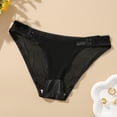 thumbnail image 4 of Bigersell Crotchless Panties Clearance Plus Size Period Underwear Tangas Panty Style P-1431 Spandex Shaping Panties High Waisted Thongs Ladies Briefs High Waist Women's Panties Black S, 4 of 8