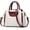 White Red, variant on Purses and Handbags for Women Ladies Leather Tote Shoulder Bags Satchel Top Handle Satchel Purse in Pretty Color Combination