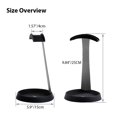 thumbnail image 4 of Avantree Hs102 - Soporte Para Auriculares De Metal Y Silicona Con Soporte Para Cables, Soporte Para Auriculares De Escritorio Negro, Accesorios De Estudio De Música Elegante, 4 of 5