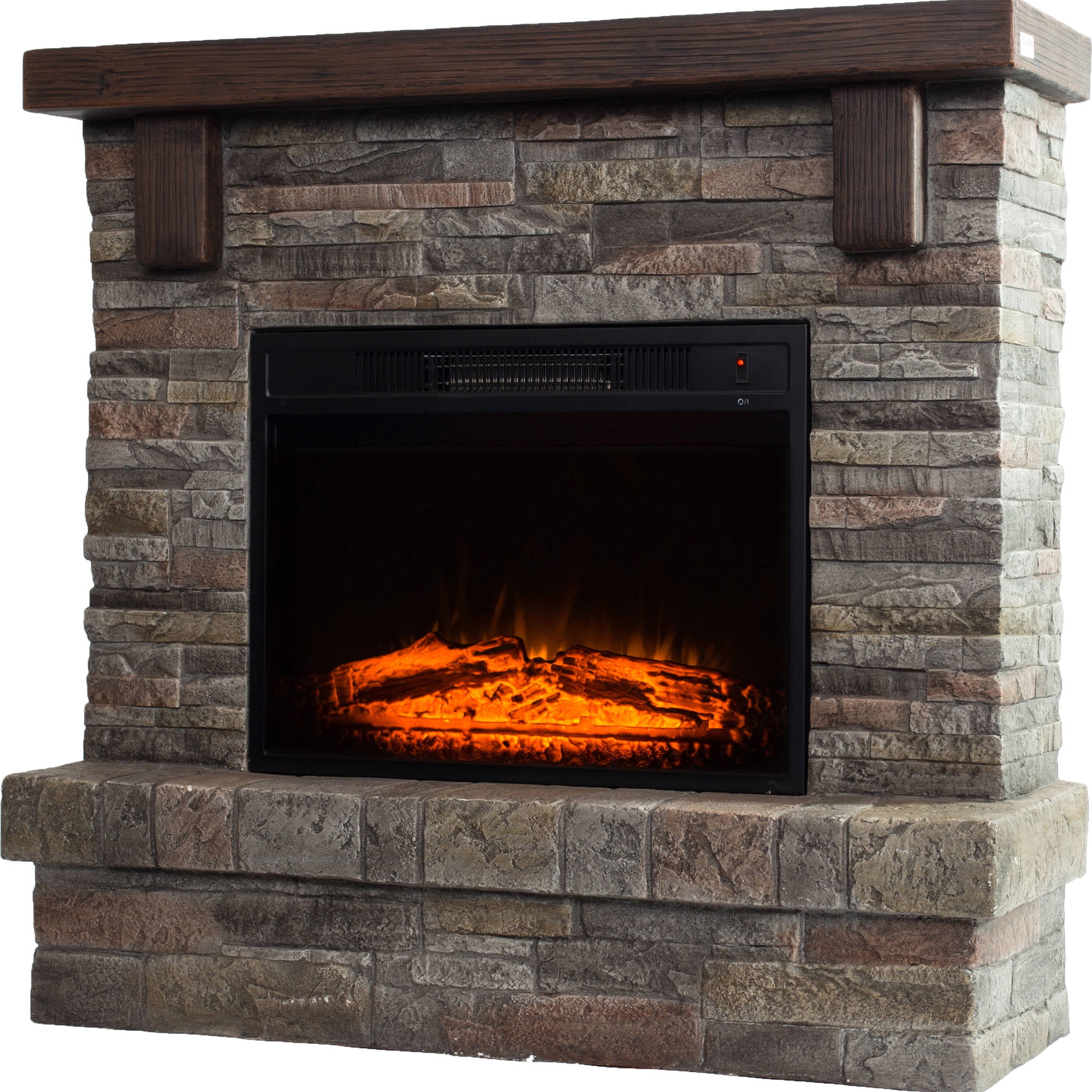 Decor-Flame Electric Fireplace with 41" Mantle - Walmart.com Buy Decor-Flame Electric Fireplace with 41" Mantle at Walmart.com