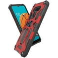 thumbnail image 6 of Case for Wiko Ride 3 Full-Body Hybrid [Military-Grade] Heavy Duty with Hidden Kickstand Stand Support Magnetic Car Mount Cover for Wiko Ride 3 by Xcell - Red, 6 of 10