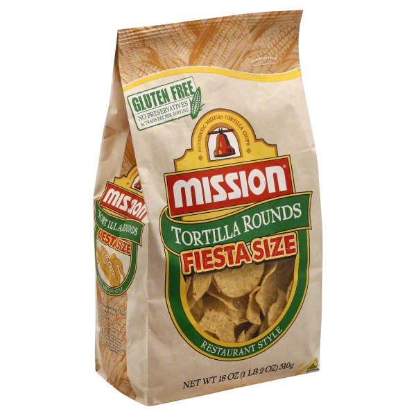 Mission GlutenFree Round Tortilla Chips Fiesta Size, 18 Oz. Walmart