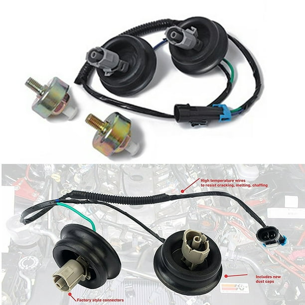 GZYF 1PC Knock Sensor for Chevy GMC Silverado Sierra Cadillac 5.3L 6.0 w/Harness