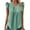 Green, variant on ZQUUVOU Womens T-Shirts Solid Color Crew Neck Ruffle Sleeve Front Pleated Tops(Green,XL)