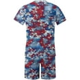 thumbnail image 4 of LEBONYARD Men's & Big Men's Crewneck Tee with Short Sleeves,Men's 3D Unlimited Independent Day Printing Set with Round Neck Short Sleeve T-shirt Elastic Waist Shorts Casual Two Piece Set Navy XL, 4 of 5