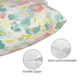 thumbnail image 3 of Zufioo Watercolor Wildflowers Print Double-Sided Throw Pillow Cover, Pillow Protector Home Decor - With Hidden Zipper, Suitable for Bedroom, Living Room, Car Interior-16"x24", 3 of 6