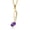 Amethyst, February, variant on Music Eighth Note Jewelry Pendant Necklace Gift for Women By Keren Hanan | 18K Yellow Gold Plated Silver | Black Onyx | 0.50 Cttw | December Birthstone | Oval 6X4MM | with 18 inch Silver Chain