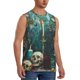 thumbnail image 2 of Balery Baroque Floral Still Life Camisetas sin mangas para hombre, absorbe la humedad y protege contra el mal olor.-Small, 2 of 7