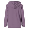thumbnail image 2 of SHE IS Womens Sweatshirt Graphic Fall Hoodies for Women Trendy Zipper Womens Pullover Sweatshirts Graphic Tops for Women Crop My Orders Placed, 2 of 4