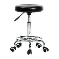 GoDecor Adjustable Hydraulic Swivel Salon Stool, Rolling Spa Stripe Bar Stool