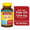 Nature Made Burp Less Fish Oil 1200 mg Softgels, Fish Oil Supplements, 60 Count