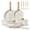 19-Piece White, variant on Carote 19-Piece Nonstick Cookware Sets, Granite Non Stick Pots and Pans with Removable Handles, Oven Safe, Induction Compatible, Cream White