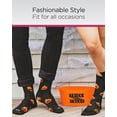 thumbnail image 5 of MeMoi Women's Pumpkin Stache Halloween Crew Socks - Mens - Male, 5 of 7