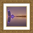 thumbnail image 1 of Shamaa, Mohammed 20x20 Gold Ornate Wood Framed with Double Matting Museum Art Print Titled - Burj Al Arab Reflections, 1 of 4