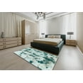 thumbnail image 5 of Ahgly Company Machine Washable Indoor Rectangle Abstract PowderBlue Area Rugs, 2' x 3', 5 of 7