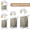 thumbnail image 5 of Luggage 4 Piece Sets(14/20/24/28), Hard Shell Lightweight TSA Lock Carry on Expandable Suitcase with Spinner Wheels, 5 of 6