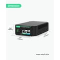 thumbnail image 3 of LINOVISION Gigabit 90W 802.3bt PoE Injector, Compatible with Standard and Legacy Non-Standard PD Device, PoE++ Injector for High Power Consumption PT, 3 of 9