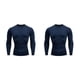 thumbnail image 2 of Minnieouse Ropa interior térmica para hombre, medias de secado rápido, para correr en invierno, capas base cálidas, ropa deportiva de manga azul marino, XXL 2piezas, 2 of 6