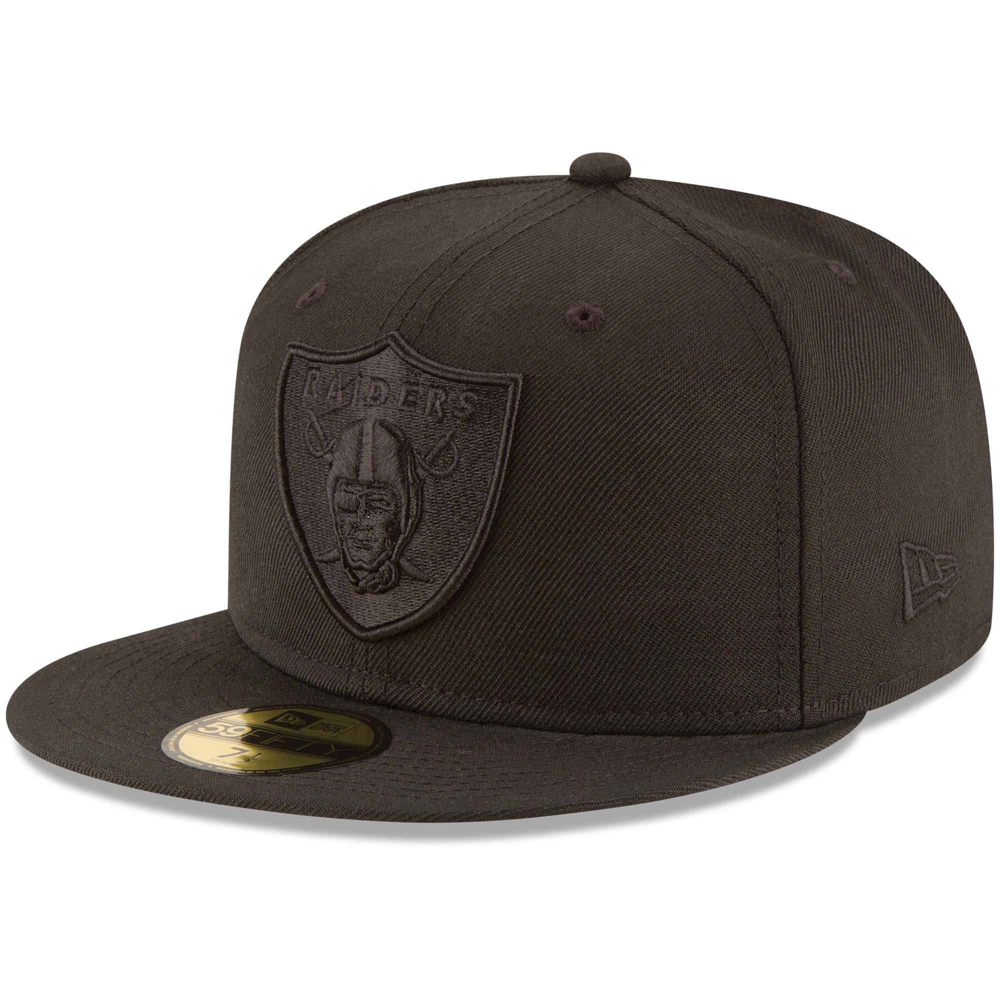 Las Vegas Raiders New Era Black on Black 59FIFTY Fitted Hat - Walmart.com - Walmart.com