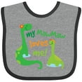 thumbnail image 3 of Inktastic My Mawmaw Loves Me Grandson Boys Baby Bib, 3 of 4