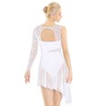 thumbnail image 3 of DPOIS Womens Long Sleeve Lyrical Contemporary Ballet Dance Leotard Dress, 3 of 6