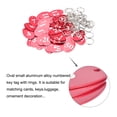 thumbnail image 3 of Uxcell Oval Number Tags Key Tag with Ring, 1-50 Numbered Red ID Tag for Coding, Decoration, Pack of 50, 3 of 5